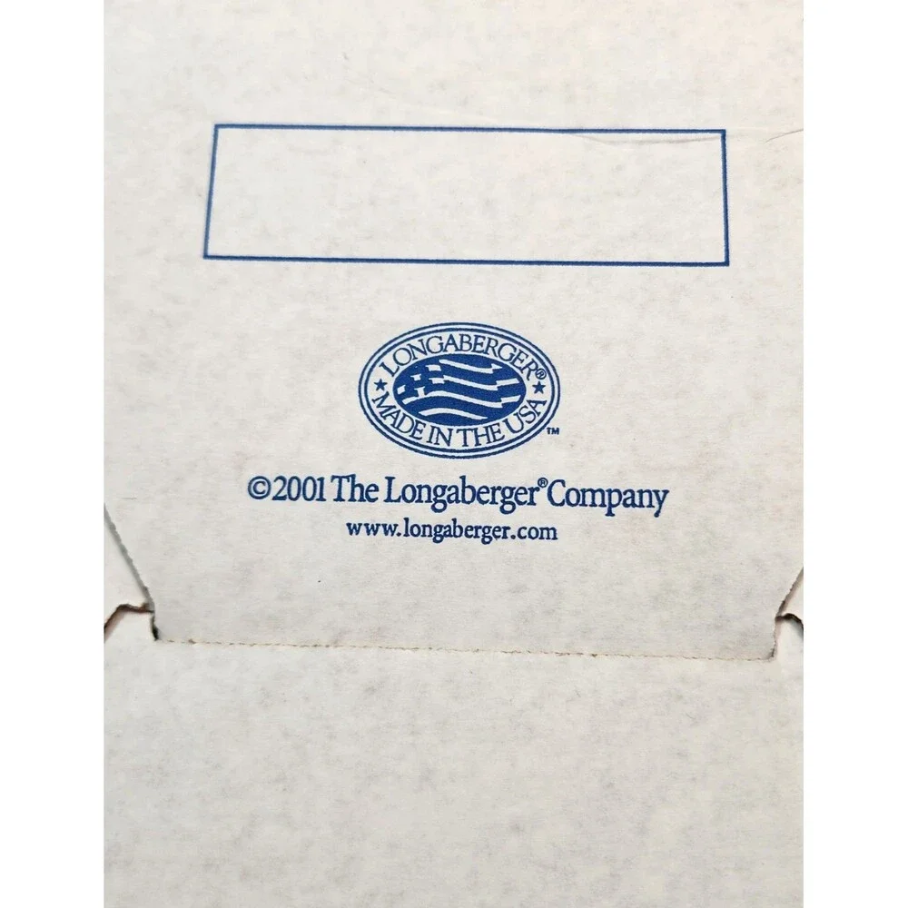 Longaberger Cobalt Blue American Eagle Stars 1.5Q Covered Casserole Dish '01 USA